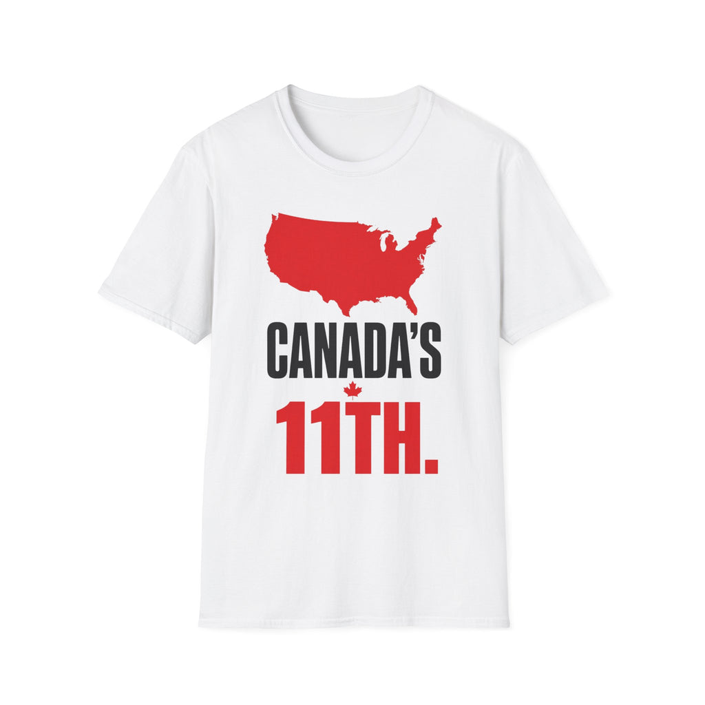 T-Shirt — 'Canada's 11th.' Funny USA Map Pride Tee for Canadians Living in the States