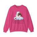 Sweatshirt — 'Sorry' Polar Bear Hug Graphic Crewneck