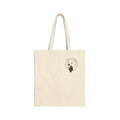 Canvas Tote Bag — Minimal Dog Portrait Eco Market Tote