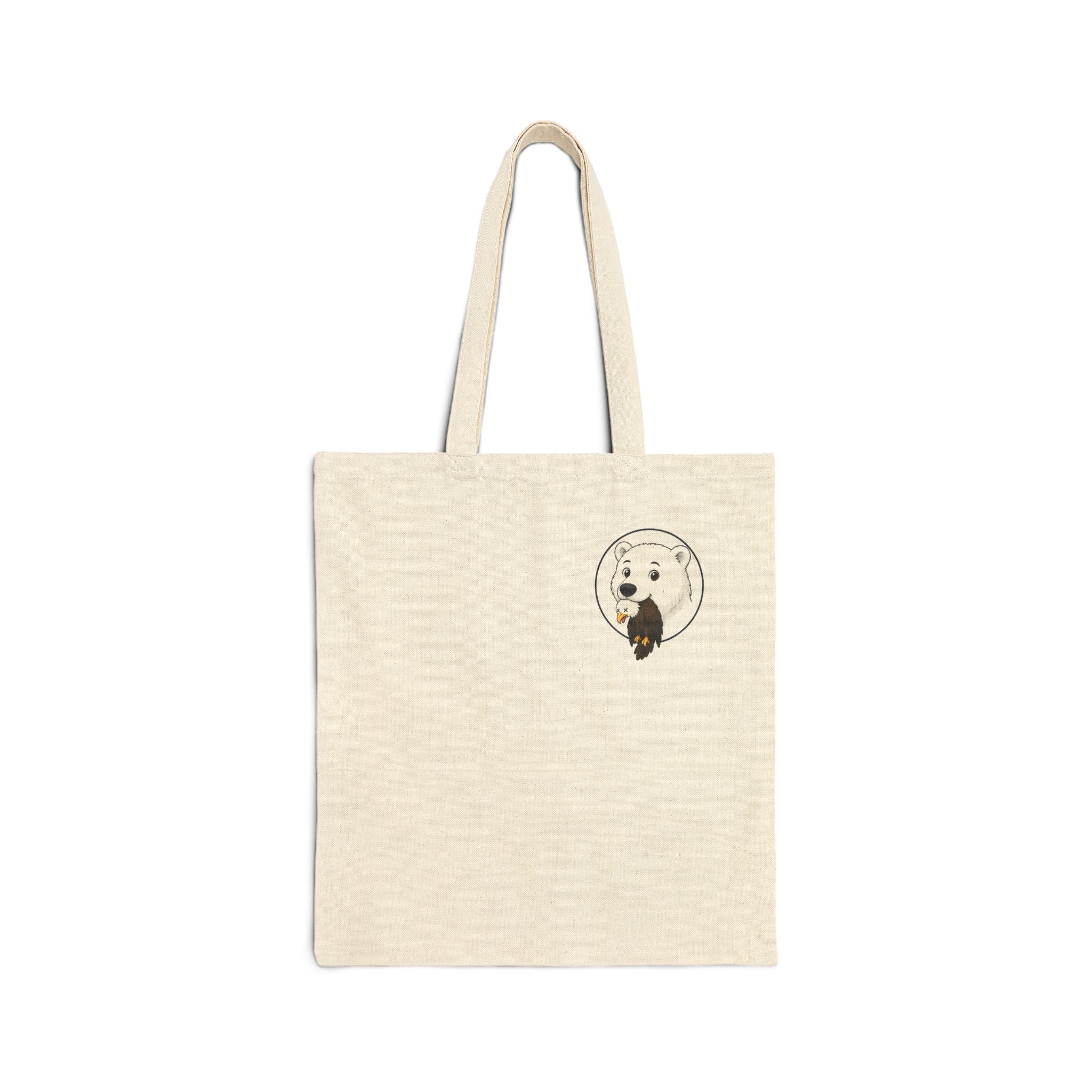 Canvas Tote Bag — Minimal Dog Portrait Eco Market Tote