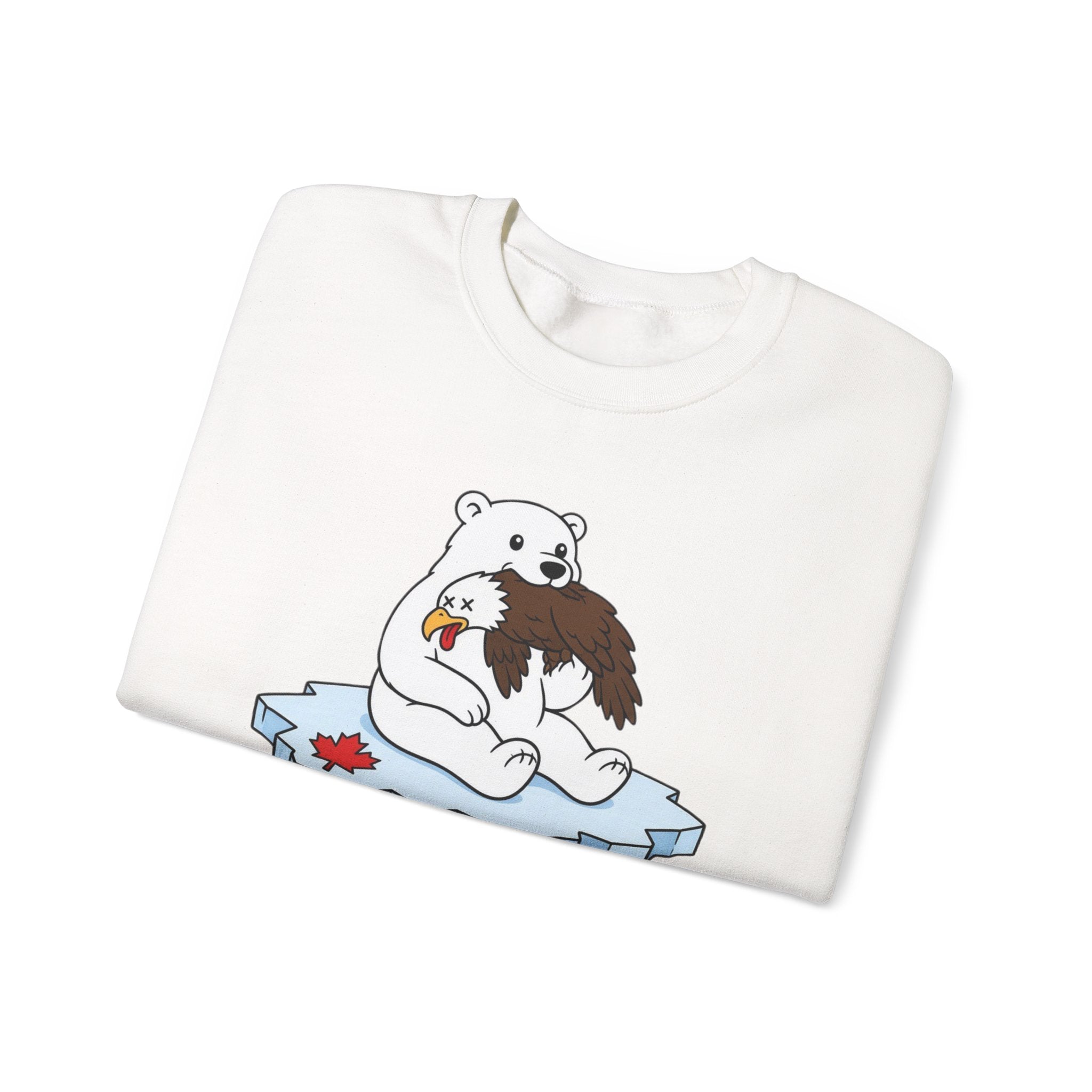 Sweatshirt — 'Sorry' Polar Bear Hug Graphic Crewneck