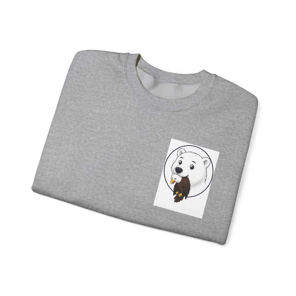 Dog & Bird Pocket Crewneck Sweatshirt