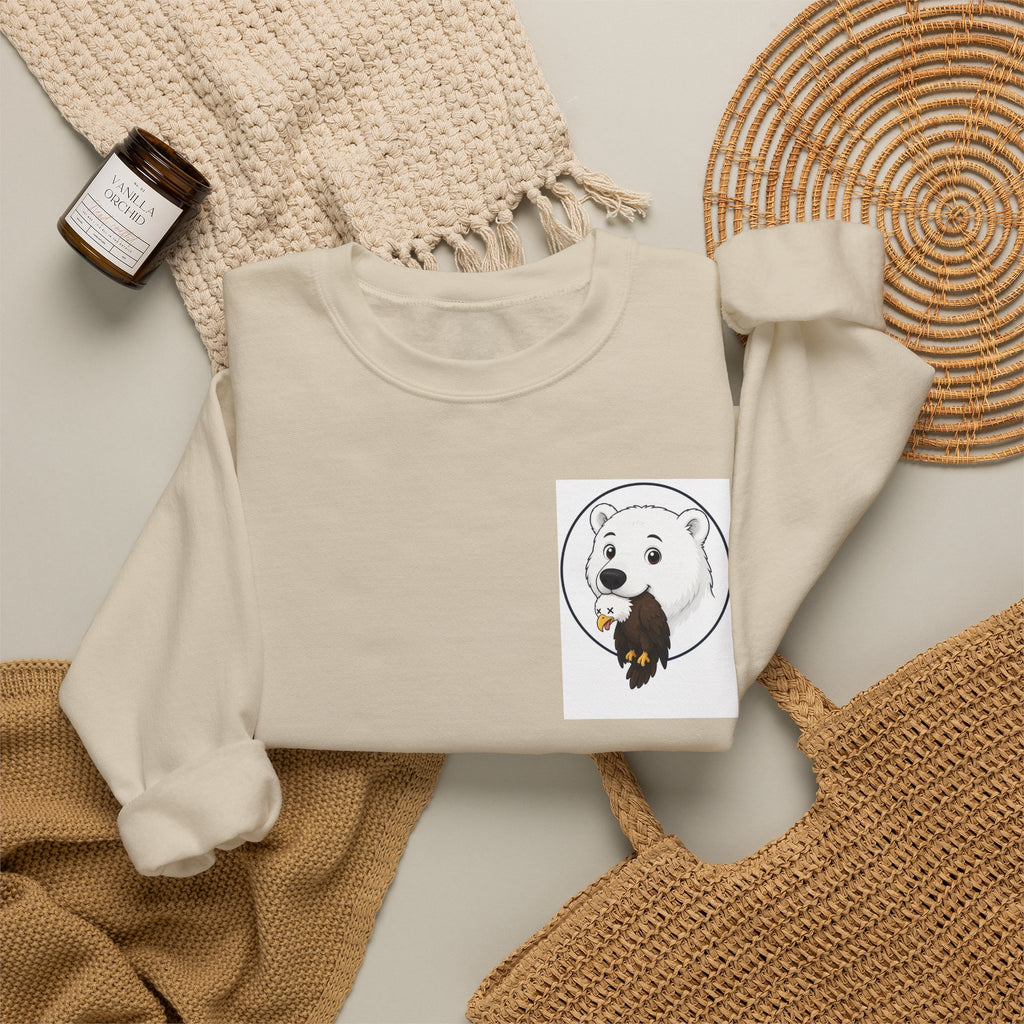 Dog & Bird Pocket Crewneck Sweatshirt