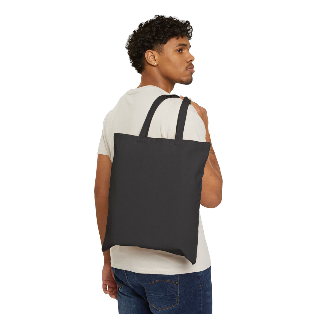 Canvas Tote Bag — Minimal Dog Portrait Eco Market Tote