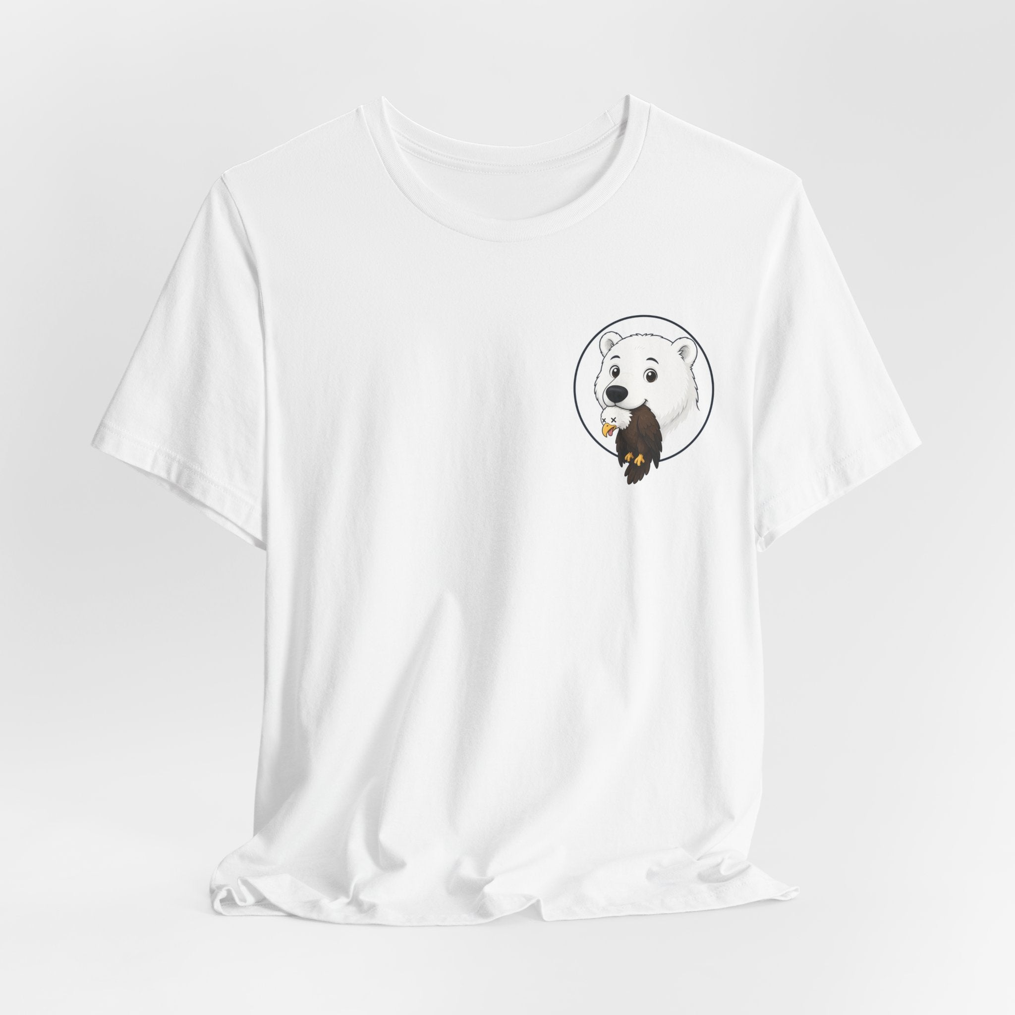 Bear & Honey Pocket Tee — Cute Minimalist Graphic T-Shirt
