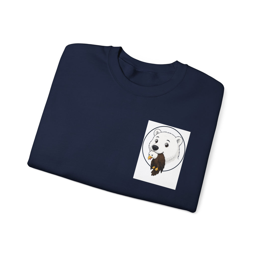 Dog & Bird Pocket Crewneck Sweatshirt