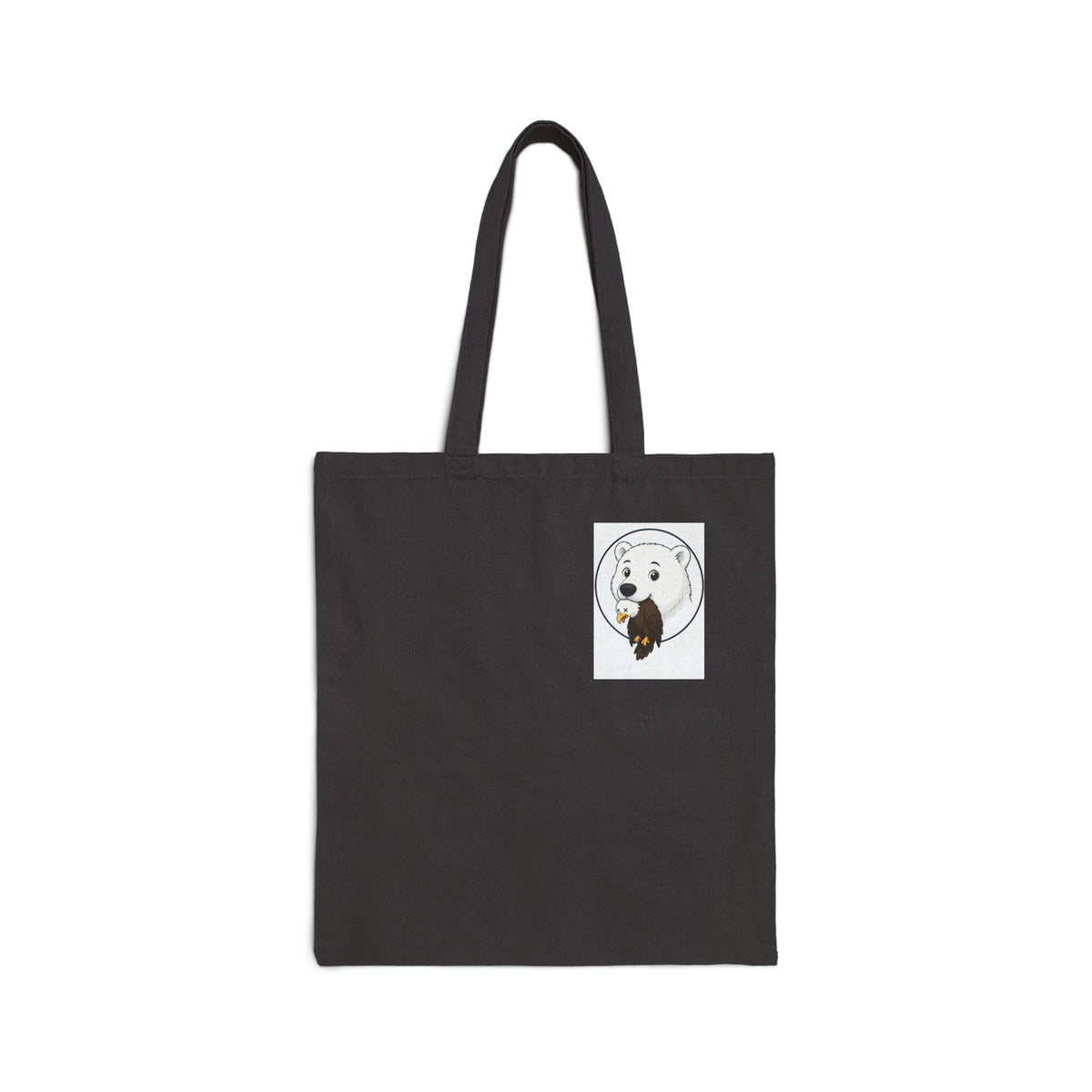 Canvas Tote Bag — Minimal Dog Portrait Eco Market Tote