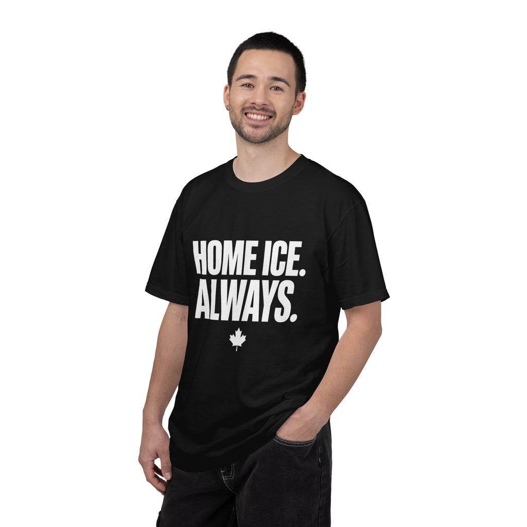 Home Ice. Always. T-Shirt — Canadian Hockey Fan Tee