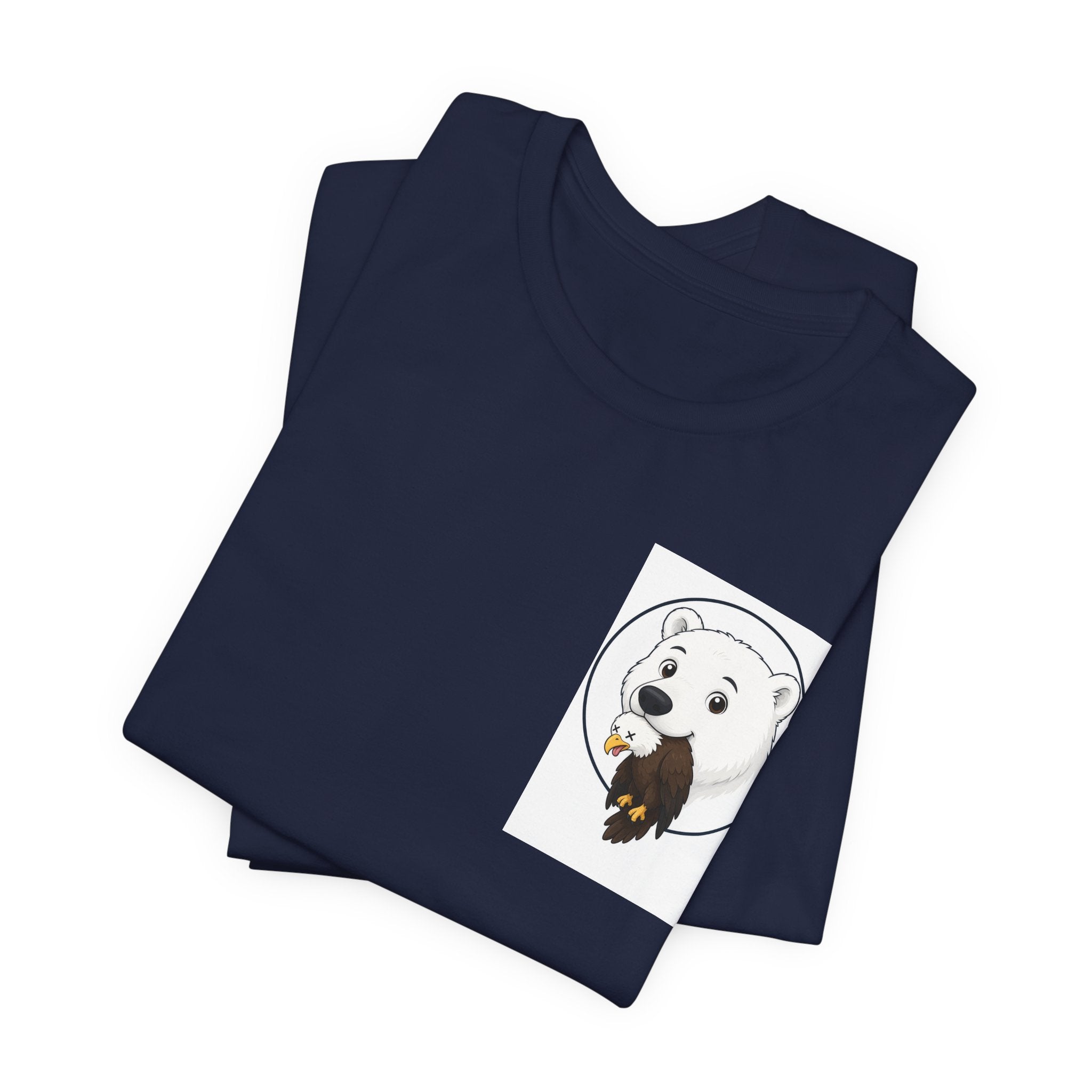 Bear & Honey Pocket Tee — Cute Minimalist Graphic T-Shirt