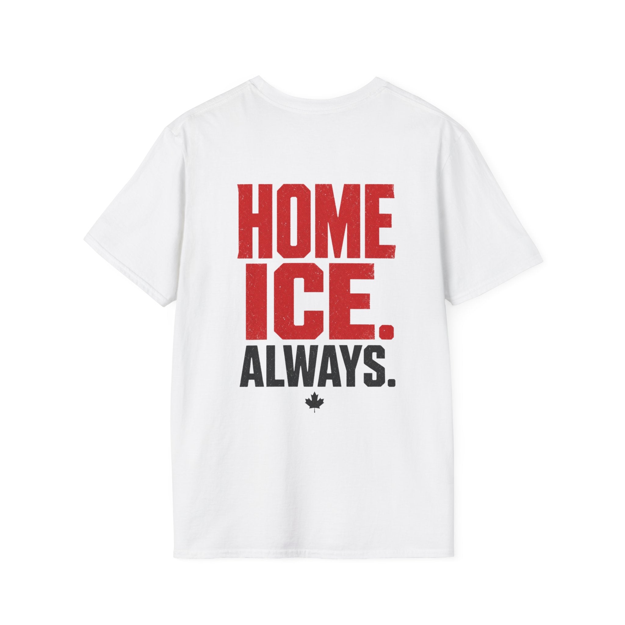 T-Shirt — 'Money Stays On Home Ice' Canadian Hockey Crest
