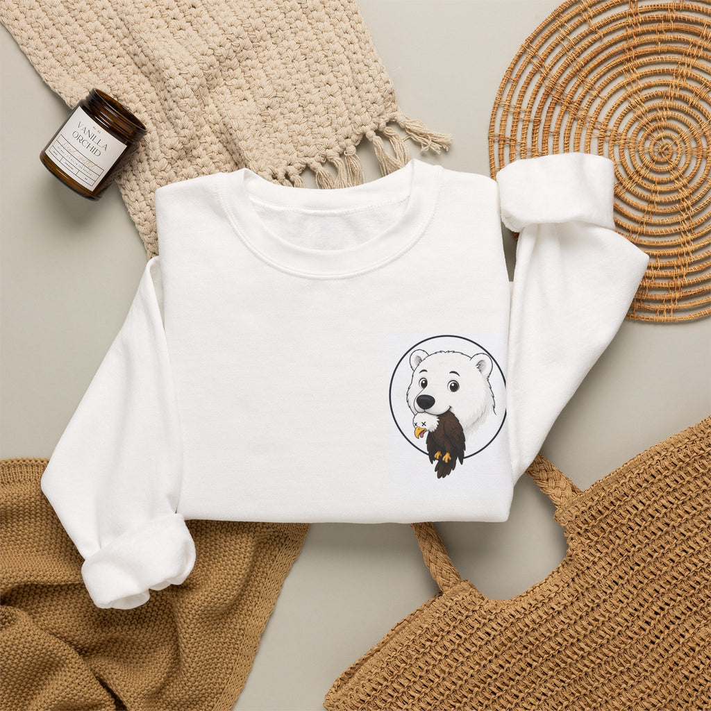 Dog & Bird Pocket Crewneck Sweatshirt